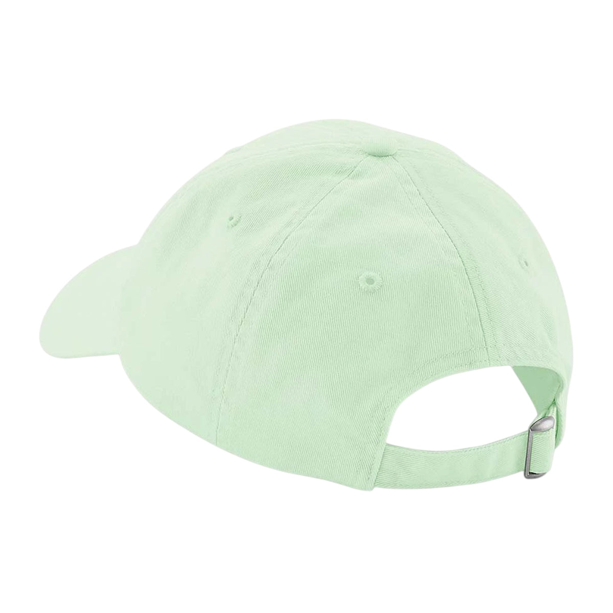 Pastel Mint - Back - Beechfield 6 Panel Cotton Low Profile Dad Hat