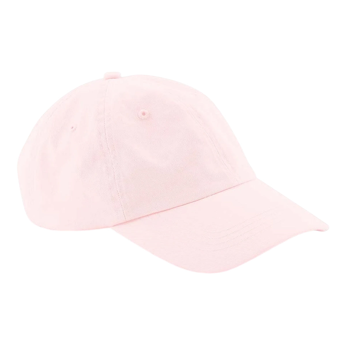 Pastel Pink - Front - Beechfield 6 Panel Cotton Low Profile Dad Hat