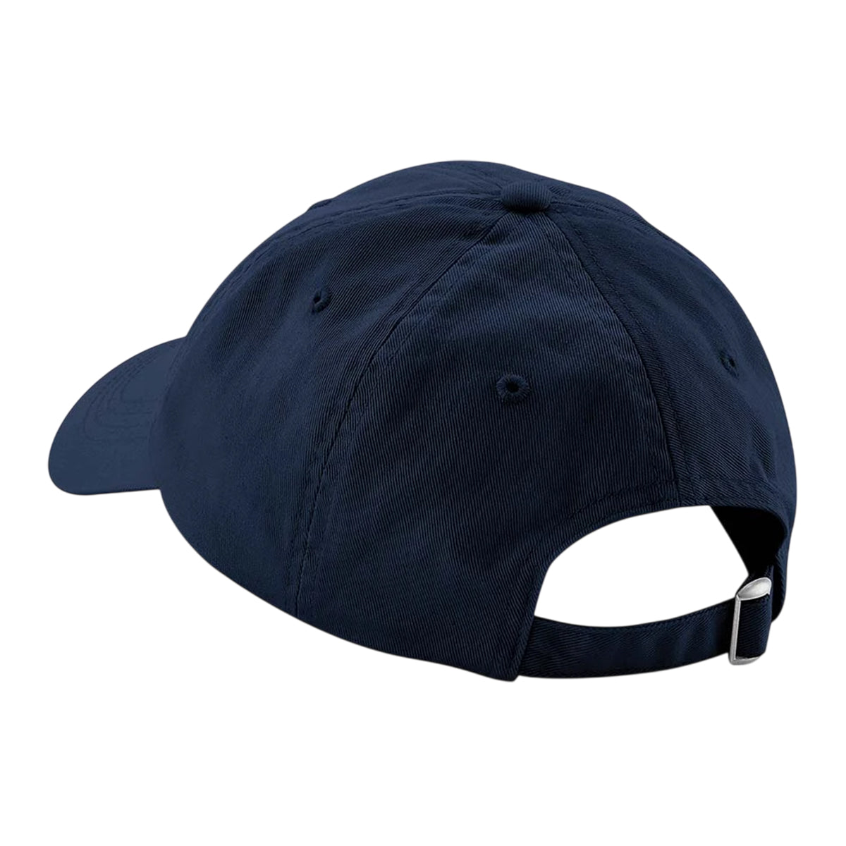 Navy - Back - Beechfield 6 Panel Cotton Low Profile Dad Hat