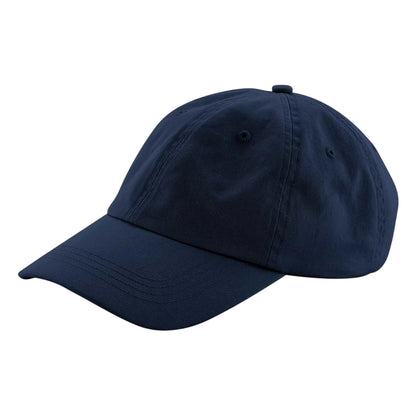 Navy - Side - Beechfield 6 Panel Cotton Low Profile Dad Hat