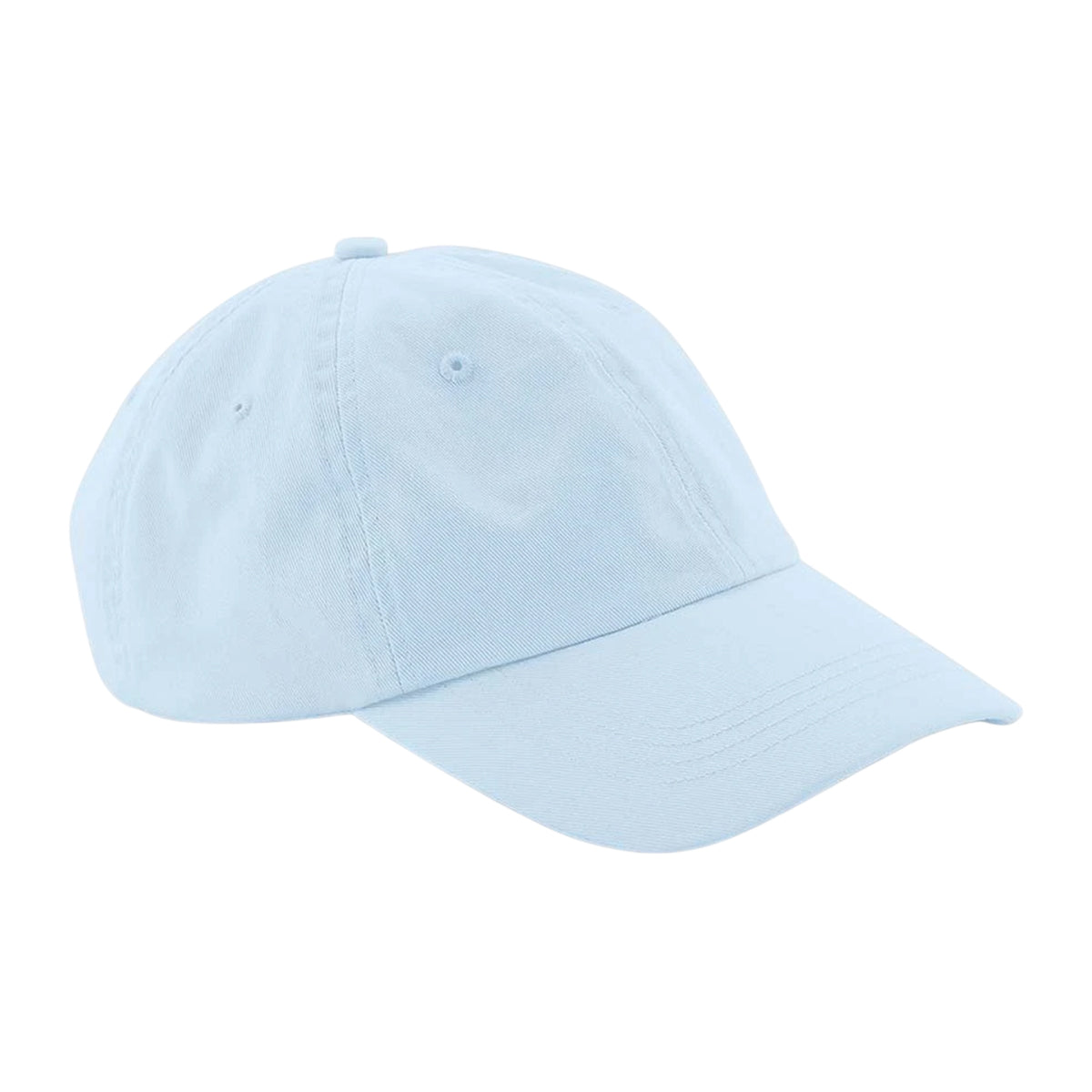 Pastel Blue - Front - Beechfield 6 Panel Cotton Low Profile Dad Hat