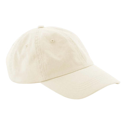 Beige - Front - Beechfield 6 Panel Cotton Low Profile Dad Hat