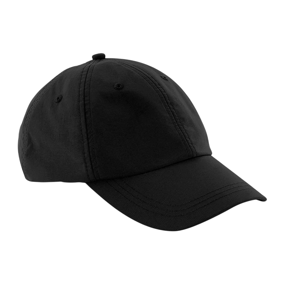 Black - Front - Beechfield Unisex Adult Outdoor 6 Panel Cap