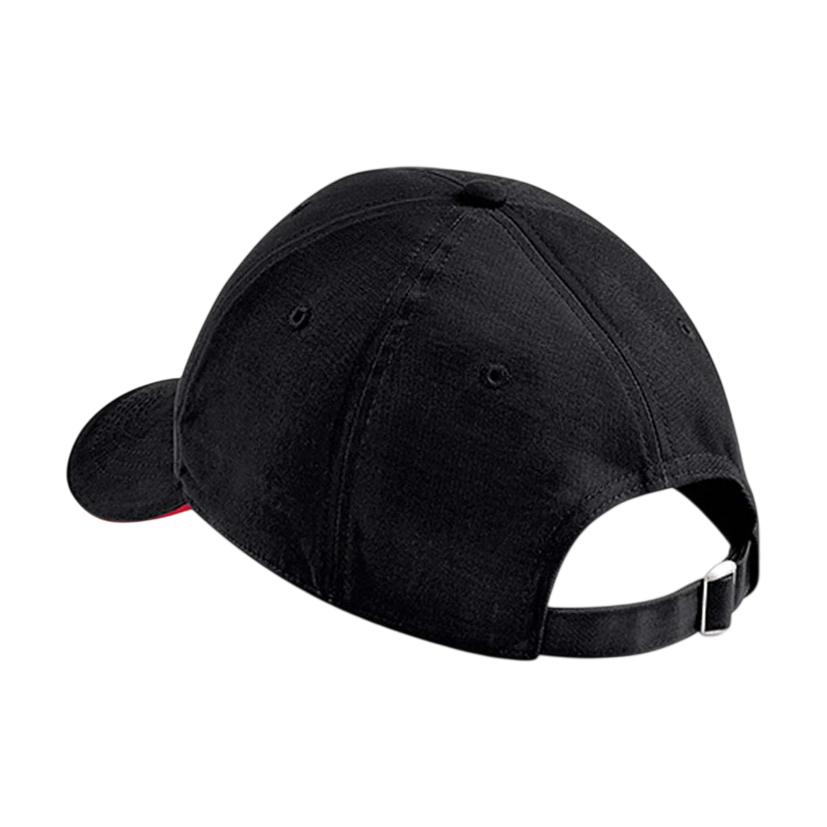 Black-Classic Red - Back - Beechfield Athleisure 6 Panel Cap