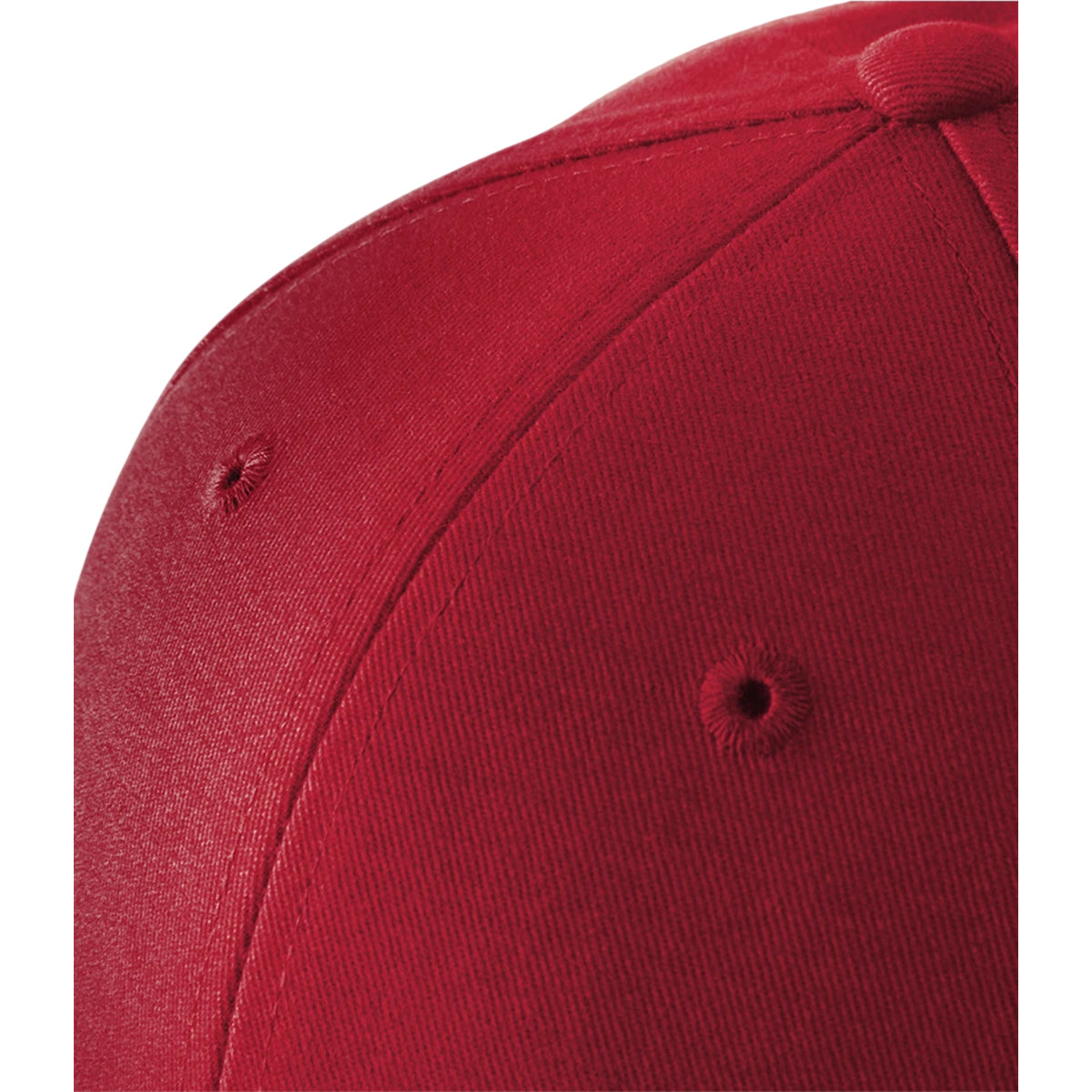 Classic Red-White - Side - Beechfield Athleisure 6 Panel Cap