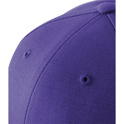 Purple-White - Side - Beechfield Athleisure 6 Panel Cap