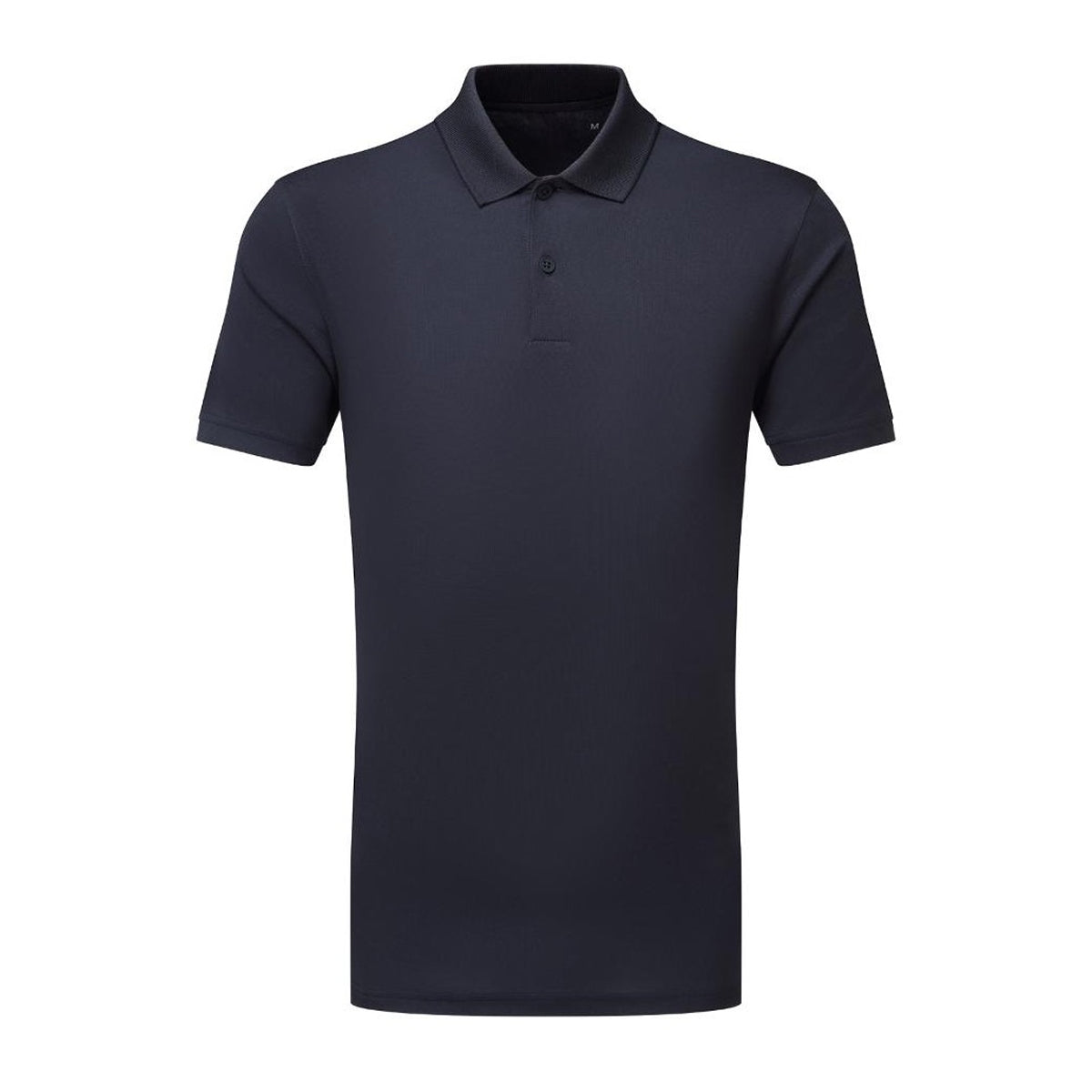 French Navy - Front - TriDri Mens Textured Recycled Textured Short-Sleeved Polo Shirt