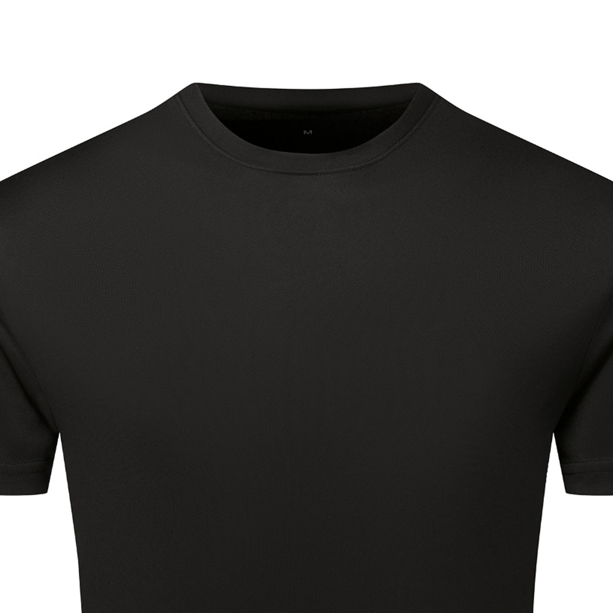 Black - Back - TriDri Mens Textured Recycled T-Shirt
