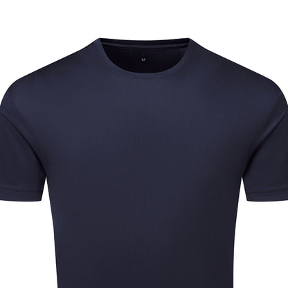 French Navy - Back - TriDri Mens Textured Recycled T-Shirt