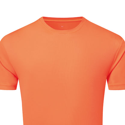 Lightning Orange - Back - TriDri Mens Textured Recycled T-Shirt