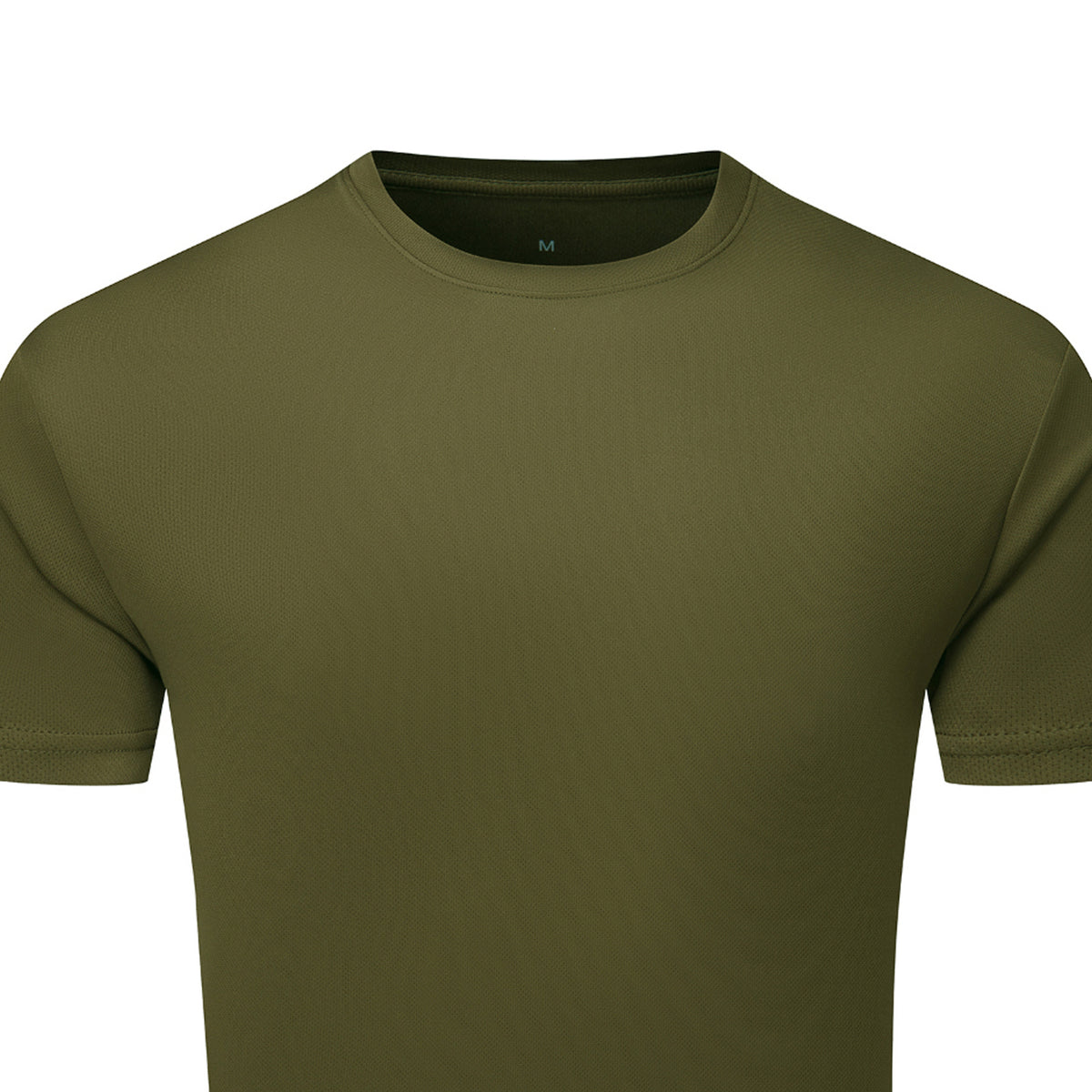 Olive - Back - TriDri Mens Textured Recycled T-Shirt
