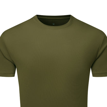 Olive - Back - TriDri Mens Textured Recycled T-Shirt