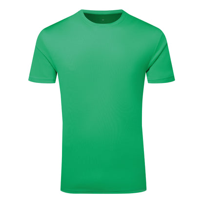 Bright Kelly - Front - TriDri Mens Textured Recycled T-Shirt