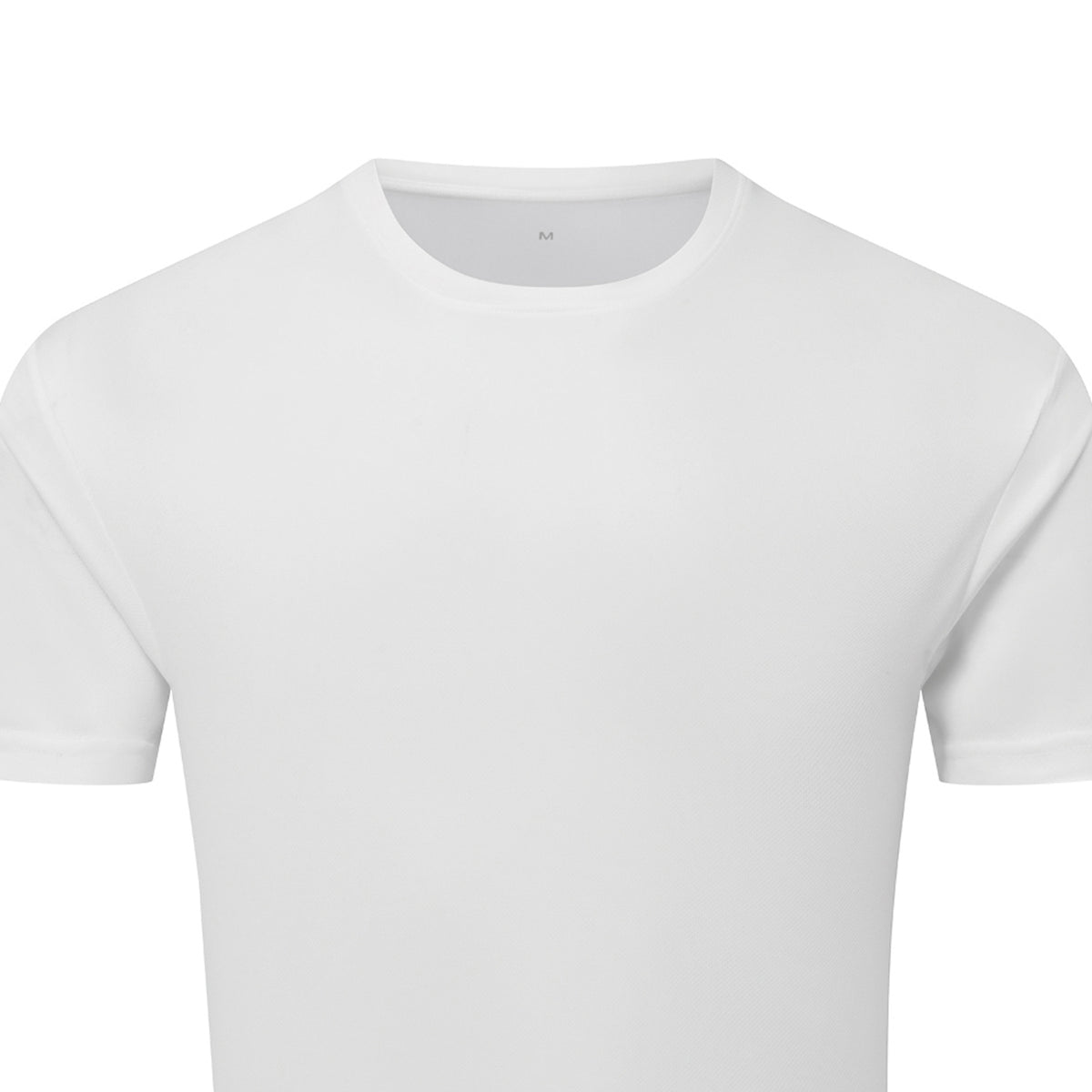 White - Back - TriDri Mens Textured Recycled T-Shirt