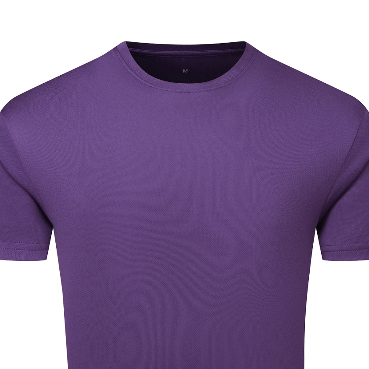 Bright Purple - Back - TriDri Mens Textured Recycled T-Shirt