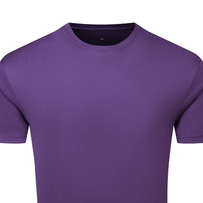 Bright Purple - Back - TriDri Mens Textured Recycled T-Shirt