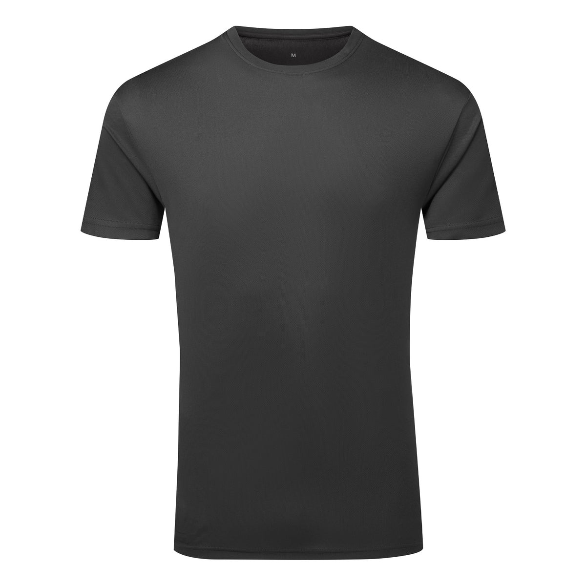 Charcoal - Front - TriDri Mens Textured Recycled T-Shirt