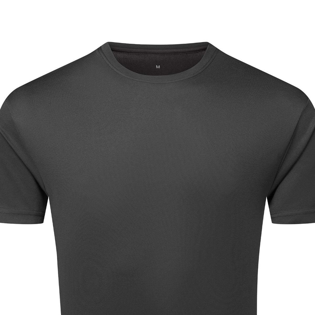 Charcoal - Back - TriDri Mens Textured Recycled T-Shirt