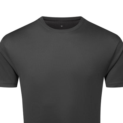 Charcoal - Back - TriDri Mens Textured Recycled T-Shirt