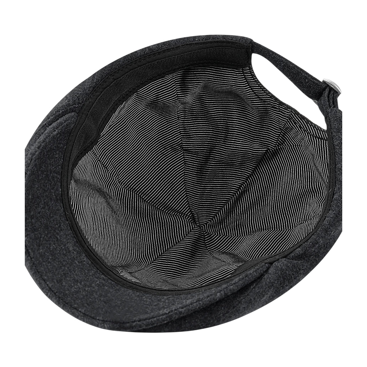 Charcoal - Side - Beechfield Ivy Melton Wool Cap