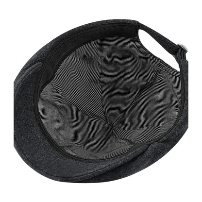 Charcoal - Side - Beechfield Ivy Melton Wool Cap