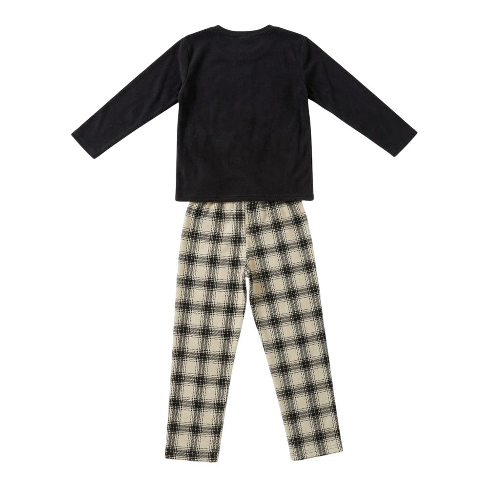Beige-Brown - Back - Home & Living Unisex Adult Highland Cow Pyjama Set