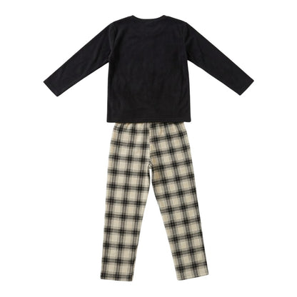 Beige-Brown - Back - Home & Living Unisex Adult Highland Cow Pyjama Set