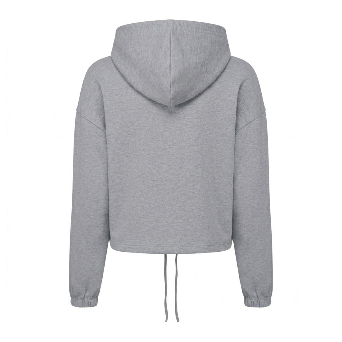 Grey - Back - TriDri Womens-Ladies Recycled Drawstring Oversized Full Zip Hoodie