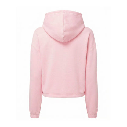 Light Pink - Back - TriDri Womens-Ladies Recycled Drawstring Oversized Full Zip Hoodie