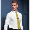 Lemon - Back - Premier Mens Plain Satin Tie (Narrow Blade)