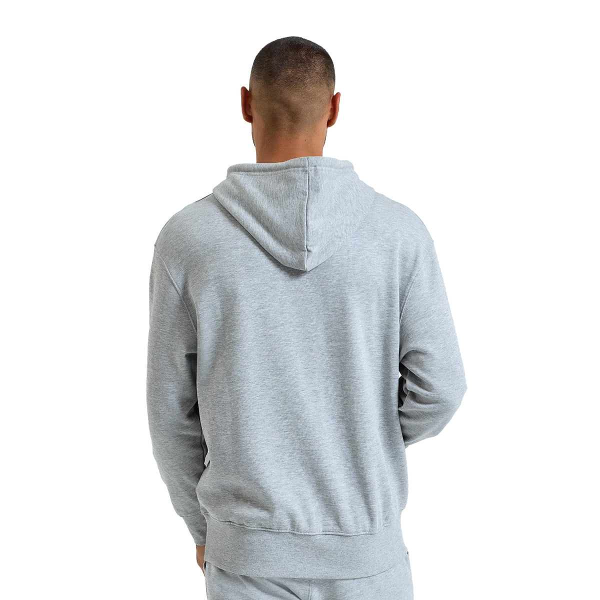 Grey - Back - TriDri Unisex Adult Heather Hoodie