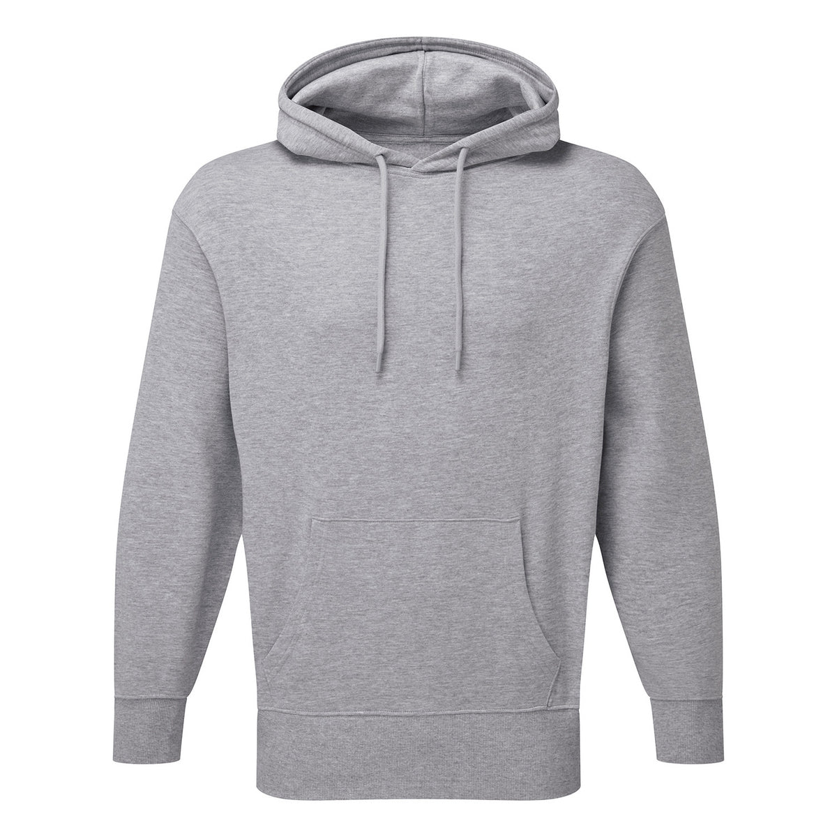 Grey - Front - TriDri Unisex Adult Heather Hoodie