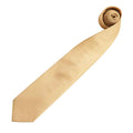 Gold - Back - Premier Mens “Colours” Plain Fashion - Business Tie