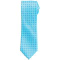 Turquoise - Front - Premier Mens Mini Squares Fashion Tie