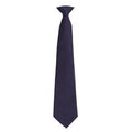 Navy - Front - Premier Mens Fashion ”Colours” Work Clip On Tie