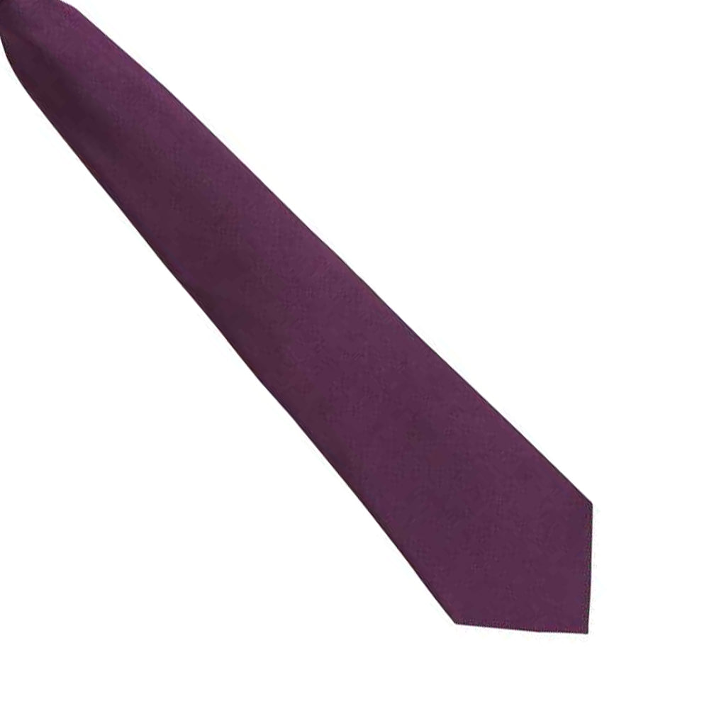 Purple - Back - Premier Mens Fashion ”Colours” Work Clip On Tie