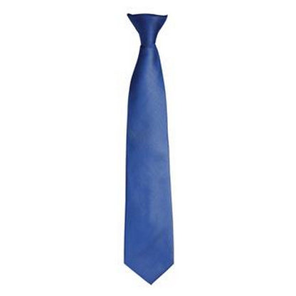 Royal - Front - Premier Mens Fashion ”Colours” Work Clip On Tie