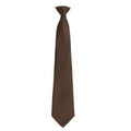 Burgundy - Front - Premier Mens Fashion ”Colours” Work Clip On Tie