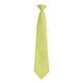 Lime - Front - Premier Mens Fashion ”Colours” Work Clip On Tie