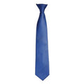 Mid Blue - Front - Premier Mens Fashion ”Colours” Work Clip On Tie