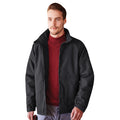 Black - Front - Regatta Mens Waterproof Windproof Jacket (Fleece Lined)