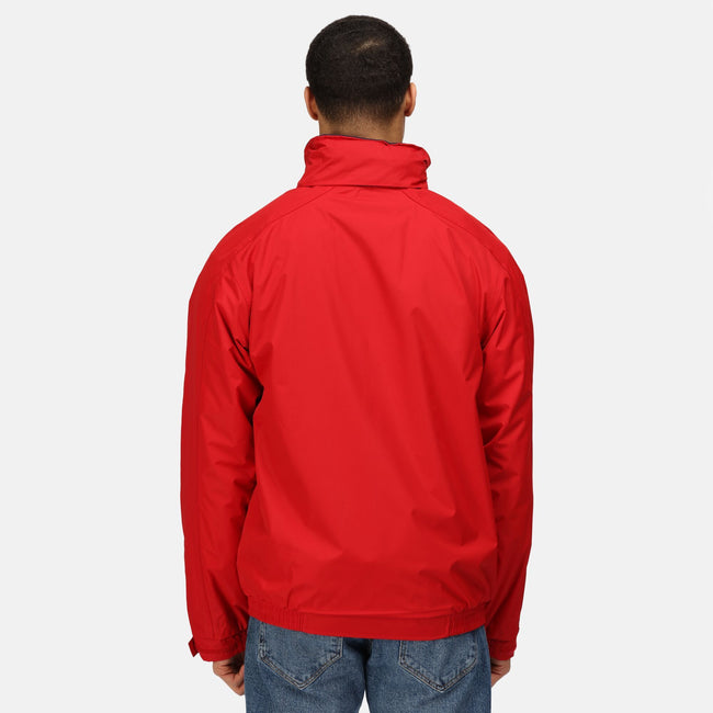 Classic Red-Navy - Back - Regatta Mens Dover Waterproof Windproof Jacket