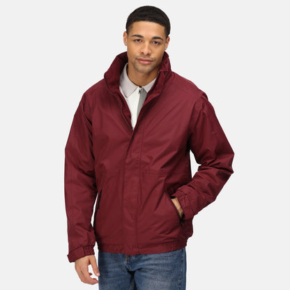 Burgundy- Burgundy - Lifestyle - Regatta Mens Dover Waterproof Windproof Jacket