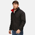 Black-Red - Back - Regatta Mens Dover Waterproof Windproof Jacket