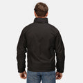 Black-Red - Side - Regatta Mens Dover Waterproof Windproof Jacket