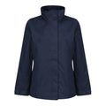 Navy - Side - Regatta Womens-Ladies Beauford Insulated Waterproof Windproof Performance Jacket