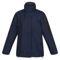 Navy-Black - Front - Regatta Womens-Ladies Defender III 3-In-1 Jacket  (Waterproof & Windproof)