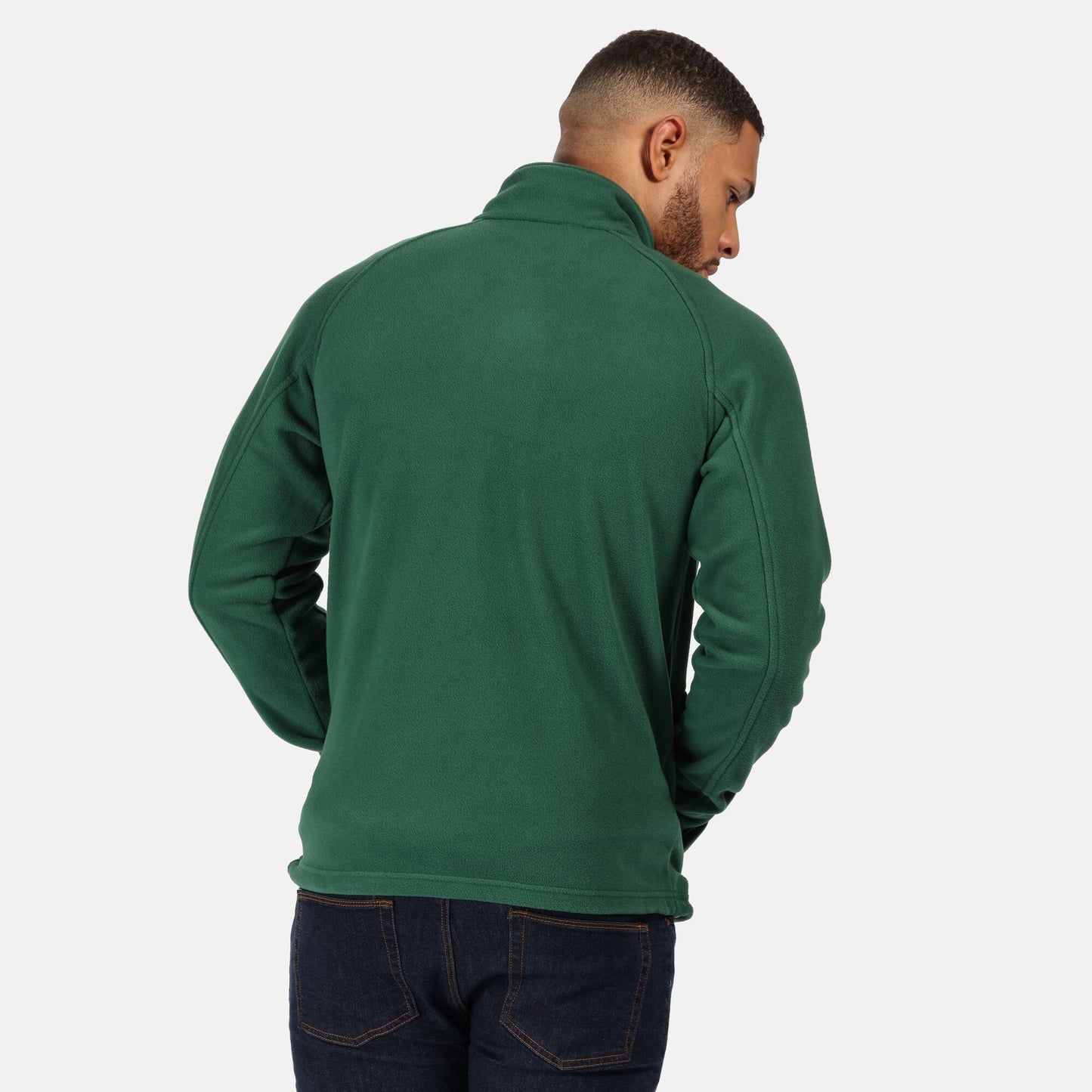Bottle Green - Side - Regatta Mens Thor III Anti-Pill Fleece Jacket