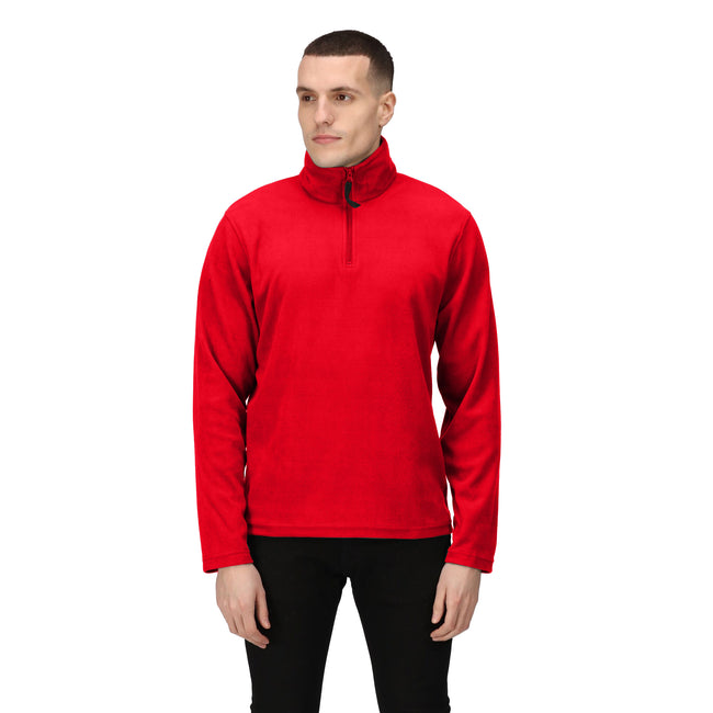 Classic Red - Side - Regatta Mens 170 Series Anti-pill Zip Neck Micro Fleece