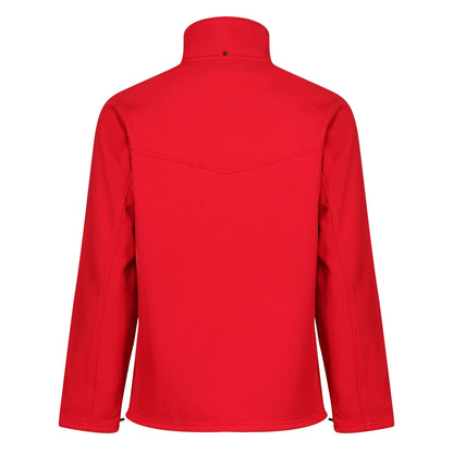 Classic Red-Seal Grey - Back - Regatta Mens Uproar Lightweight Wind Resistant Softshell Jacket
